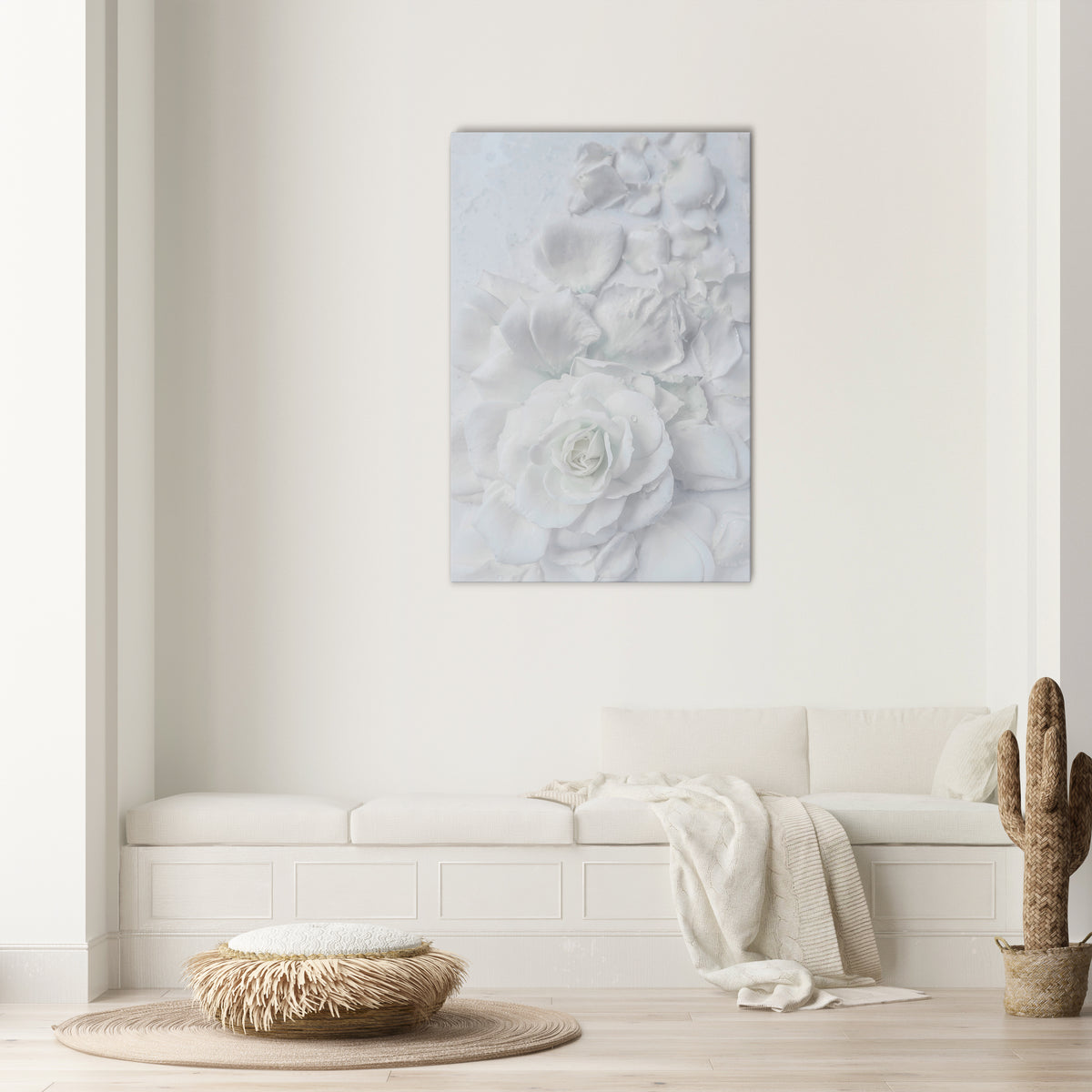 ELEGANCE IN CLARITY Vertical Canvas Print