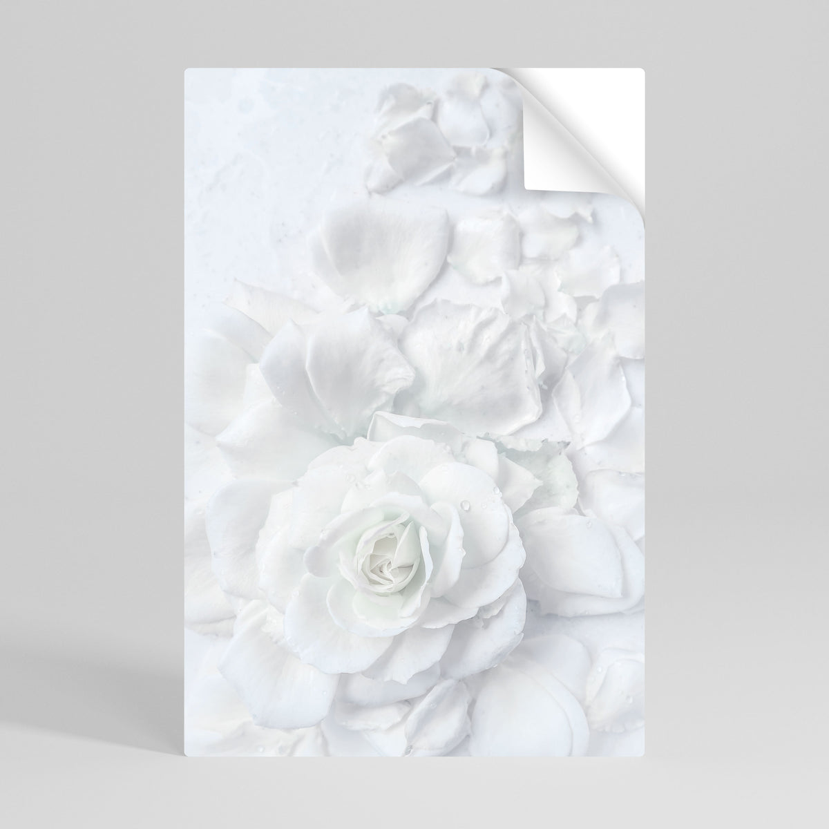 ELEGANCE IN CLARITY Selbstklebendes Poster - Hochformat