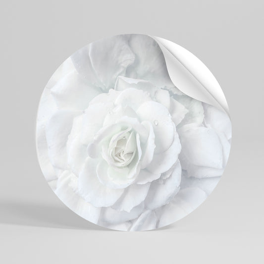 ELEGANCE IN CLARITY Peel and Stick Round Sticker
