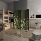 DANDELION AMUSE Dekorativer Paravent - 4-teilig