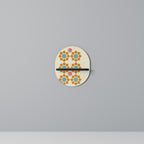 FLORAL DECOR Ovales Kunstregal in Schwarz