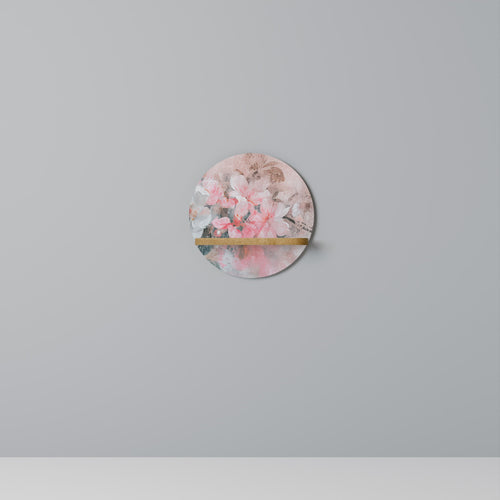 CHERRY BLOSSOM Rundes Kunstregal in Eiche-Optik