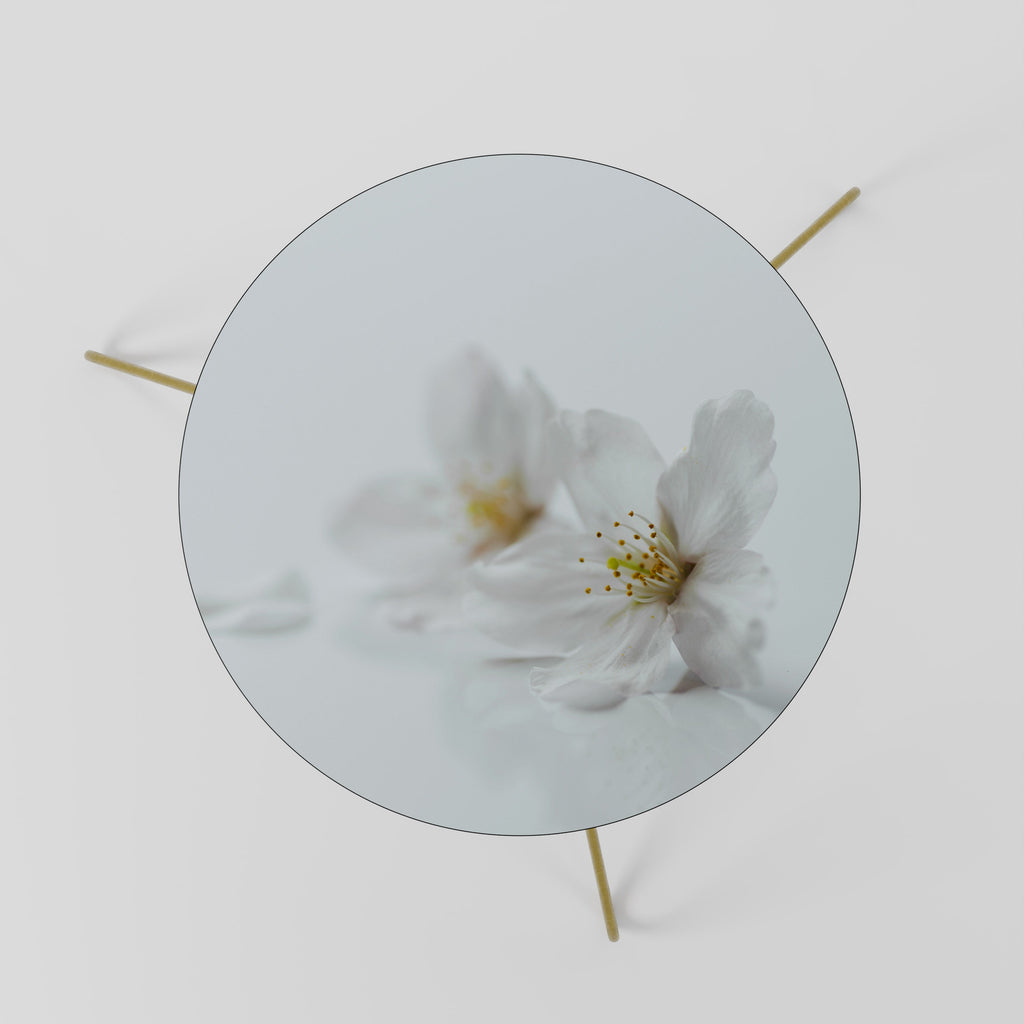 FLEETING WHITE PETALS Couchtisch 60
