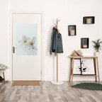 FLEETING WHITE PETALS Selbstklebendes Poster - Hochformat