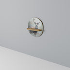 FOREST KING Ovales Kunstregal in Eiche-Optik