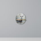 FOREST KING Ovales Kunstregal in Eiche-Optik