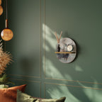 FOREST KING Ovales Kunstregal in Eiche-Optik