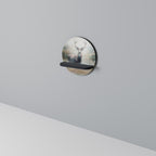 FOREST KING Rundes Kunstregal in Schwarz