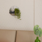 FOREST KING Rundes Kunstregal in Schwarz