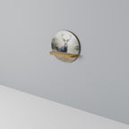 FOREST KING Rundes Kunstregal in Eiche-Optik