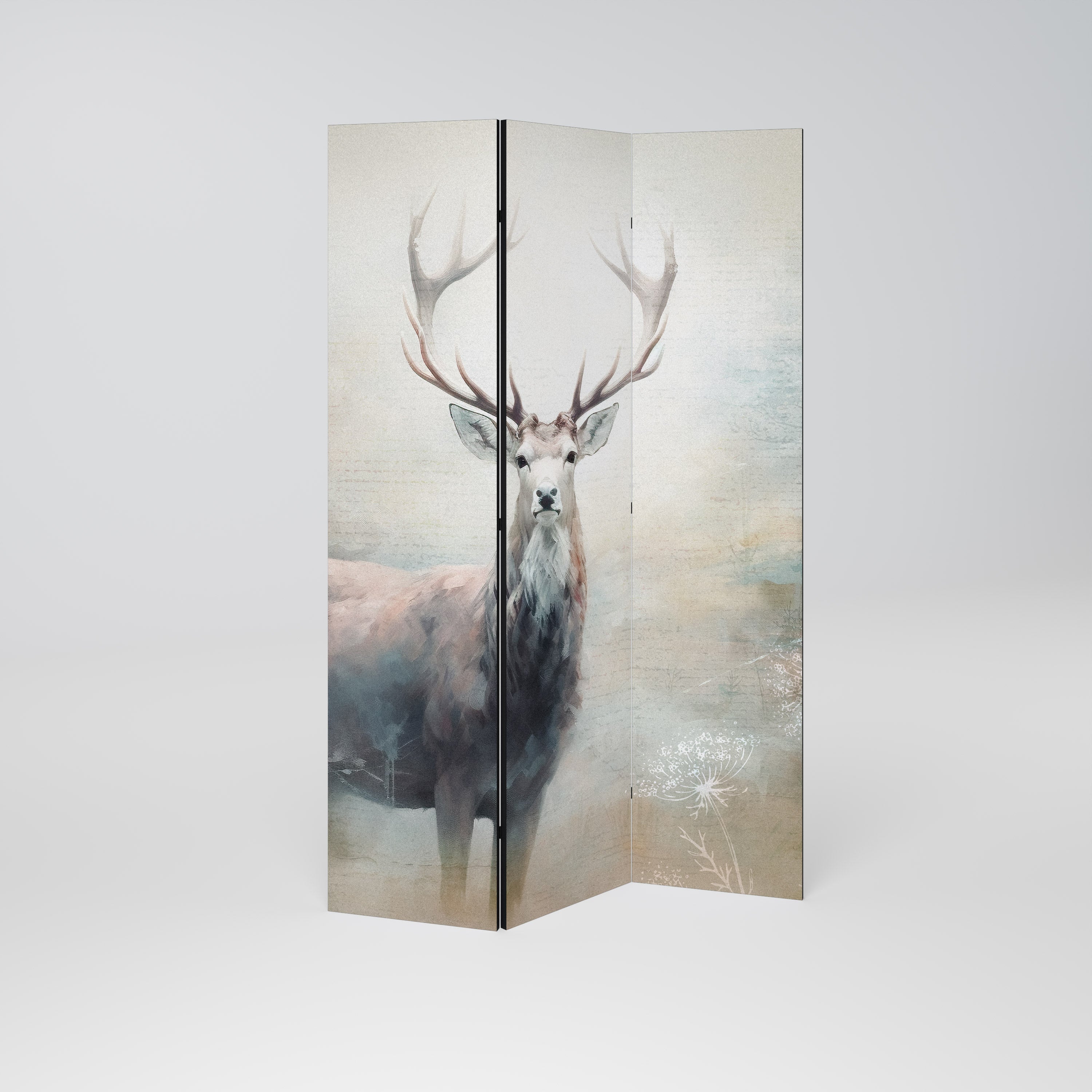 FOREST KING Dekorativer 3-teiliger Raumteiler
