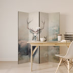 FOREST KING Dekorativer Paravent - 4-teilig