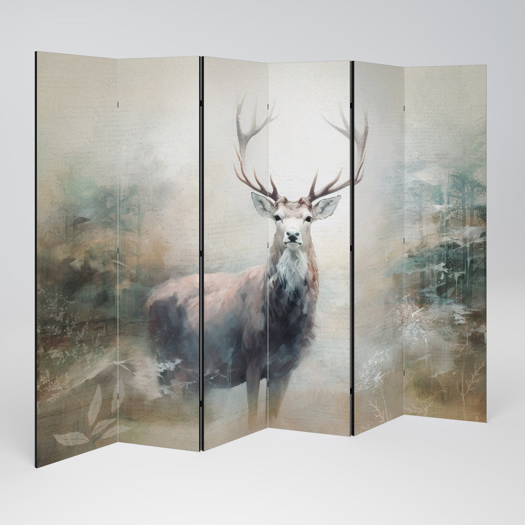 FOREST KING Dekorativer 6-teiliger Raumteiler