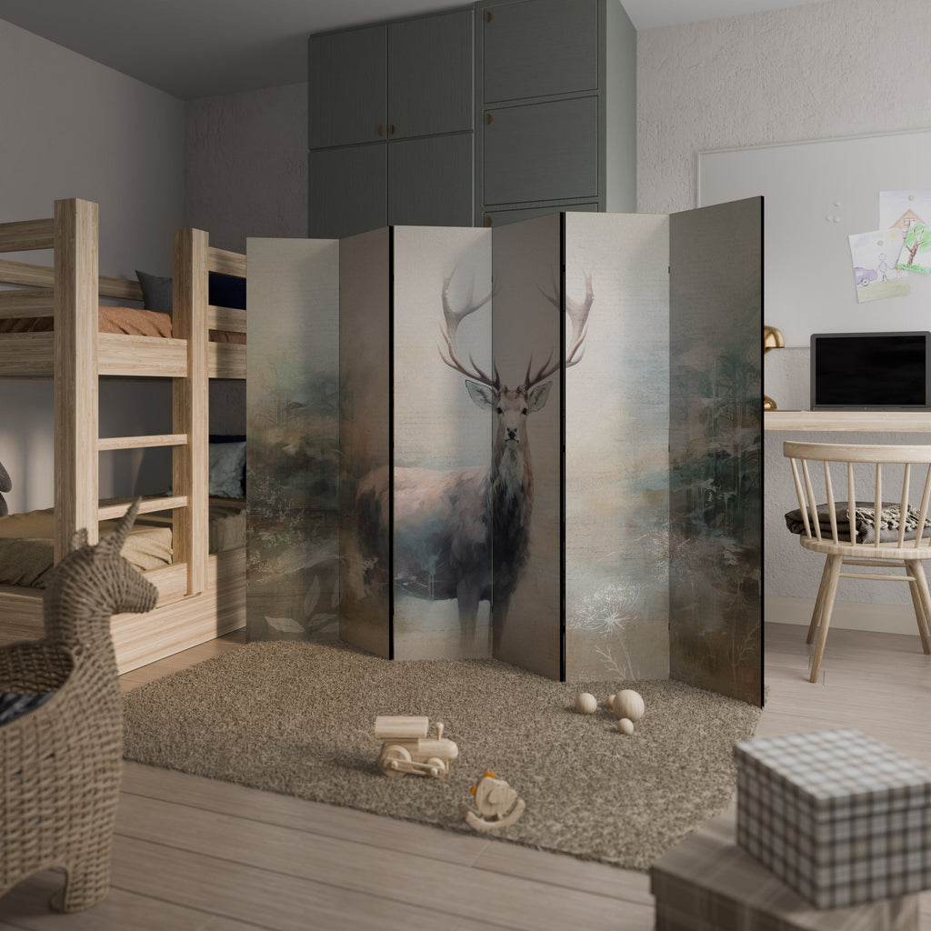 FOREST KING Dekorativer 6-teiliger Raumteiler