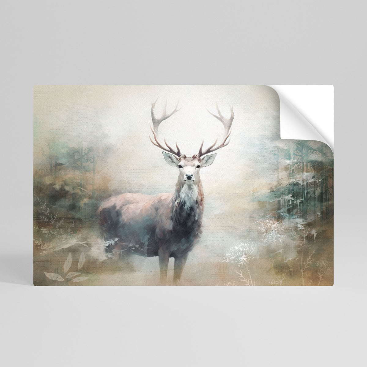 FOREST KING Selbstklebendes Horizontal-Poster