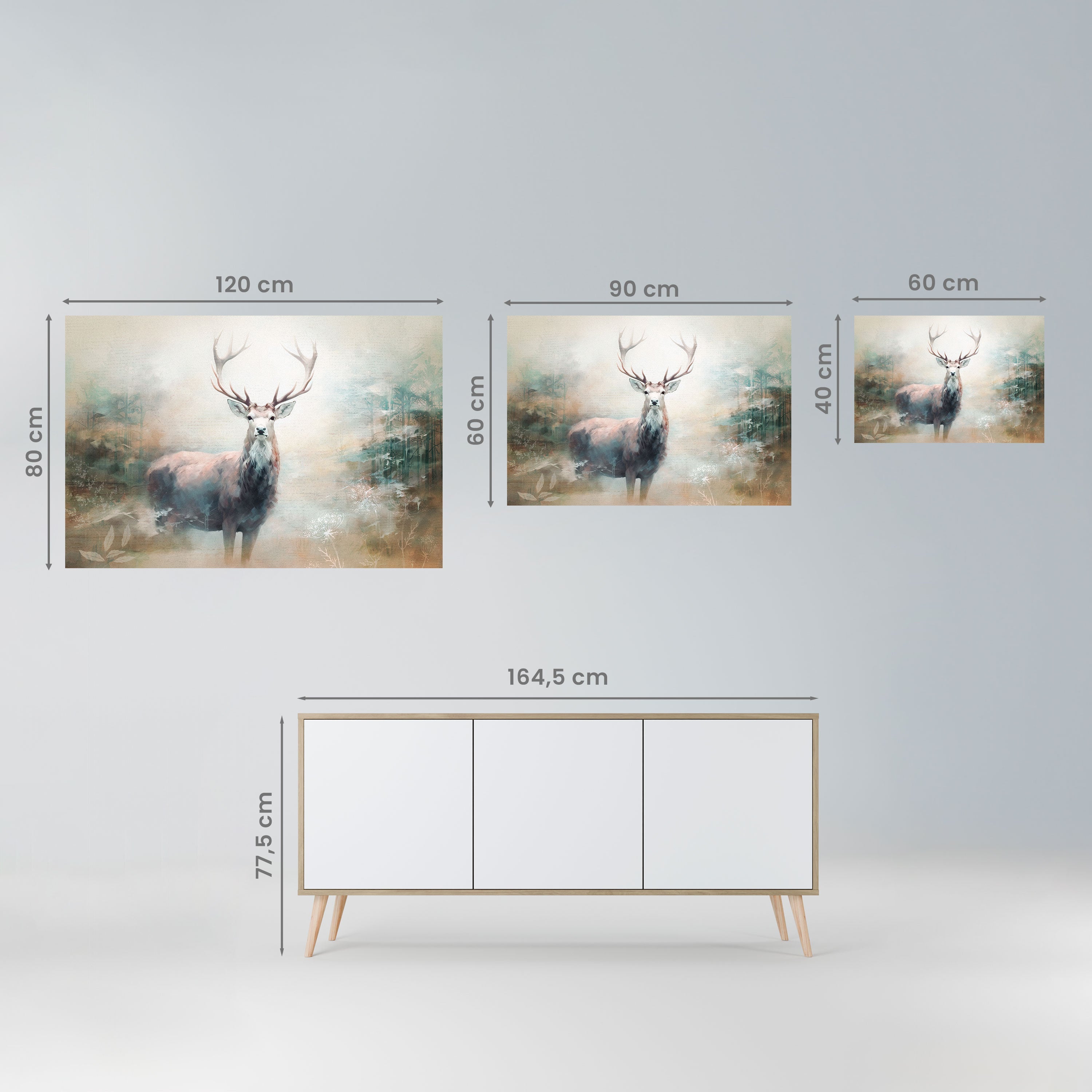 FOREST KING Horizontales Poster zum Abziehen und Aufkleben