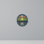 MEADOW IDYLL Ovales Kunstregal in Schwarz