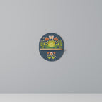 MEADOW IDYLL Ovales Kunstregal in Eiche-Optik