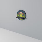 MEADOW IDYLL Rundes Kunstregal in Schwarz