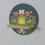 MEADOW IDYLL Rundes Kunstregal in Eiche-Optik