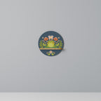 MEADOW IDYLL Rundes Kunstregal in Eiche-Optik