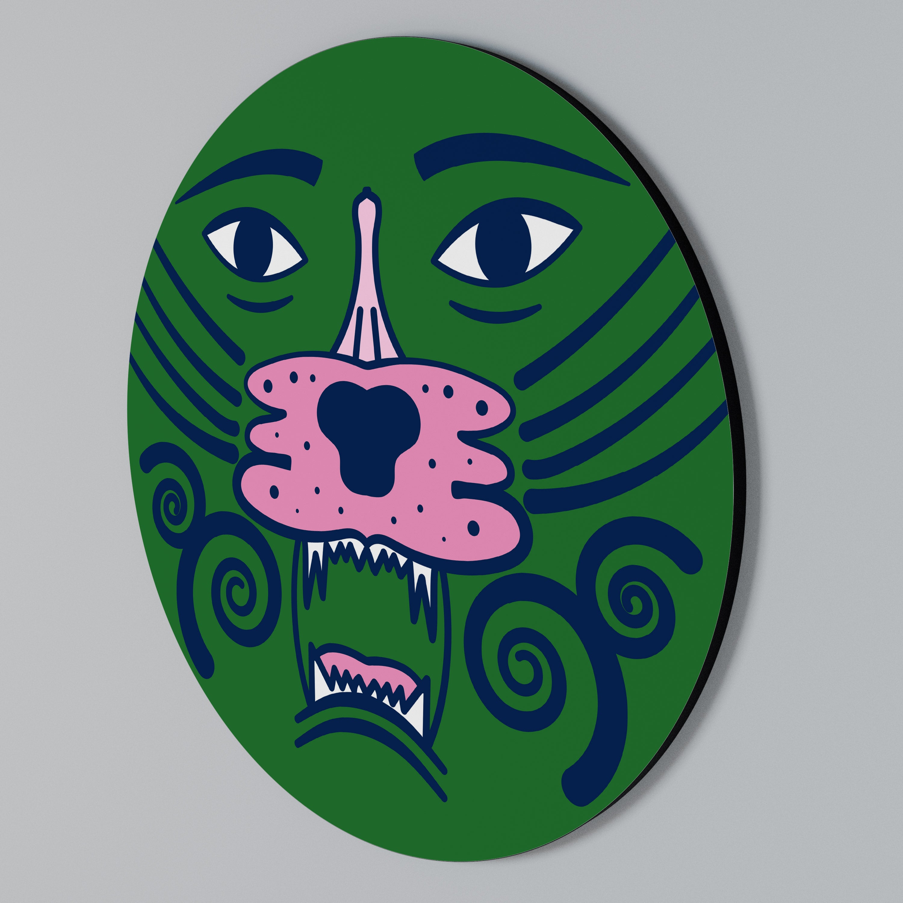 STAY WILD Rundes Wandbild