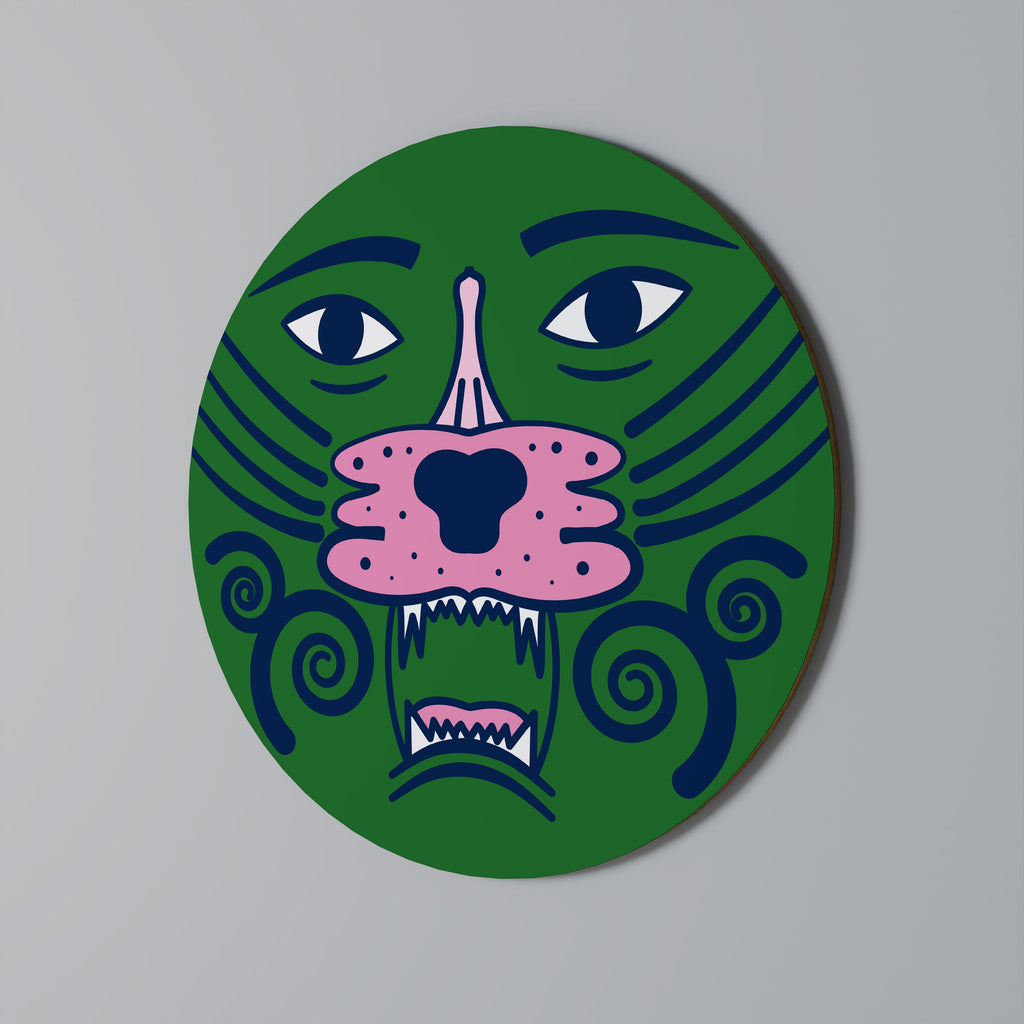 Runde Wandkunst „STAY WILD“