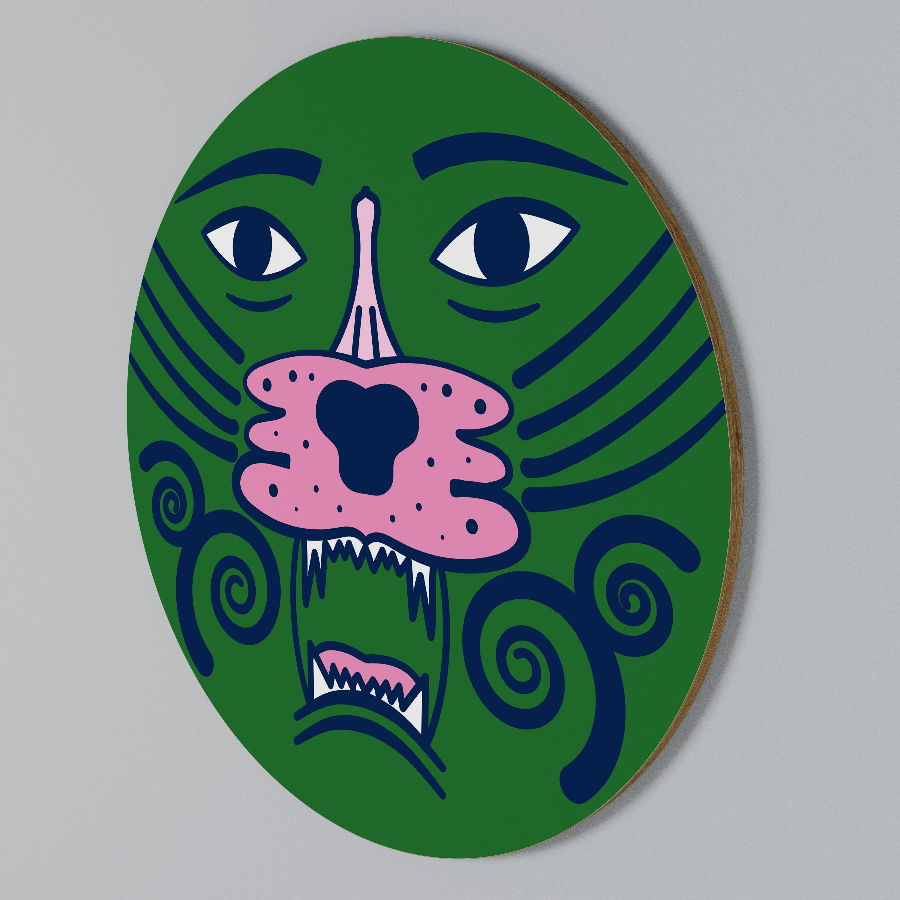 STAY WILD Rundes Wandbild