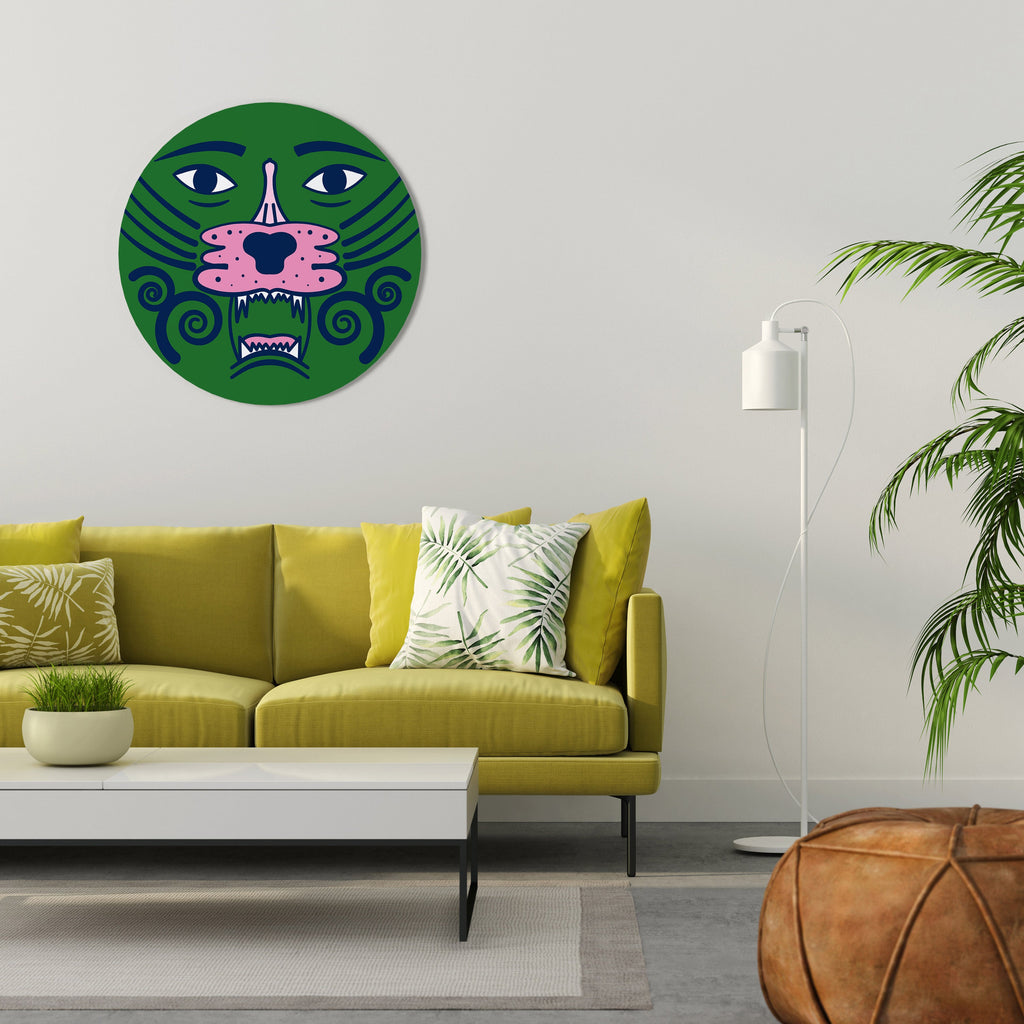 Runde Wandkunst „STAY WILD“