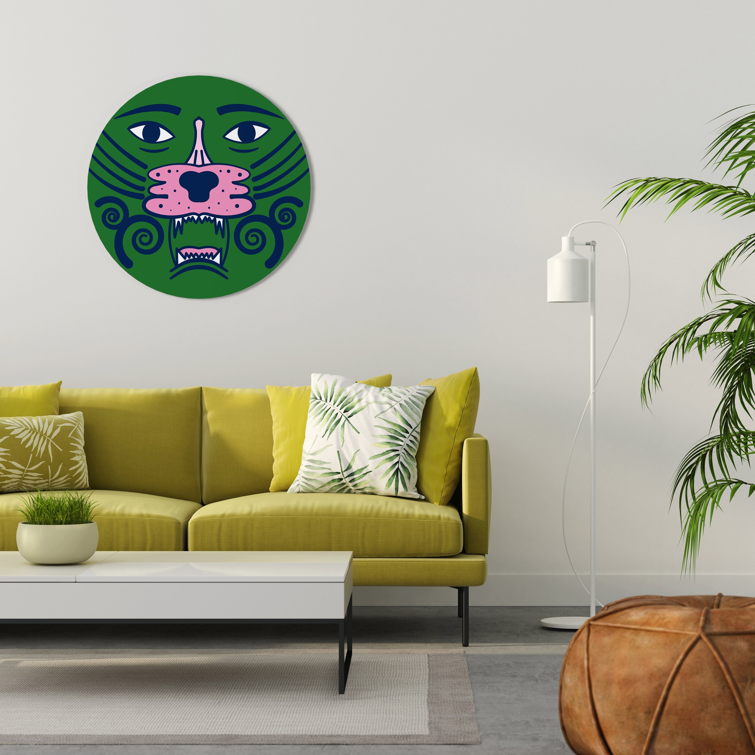 Runde Wandkunst „STAY WILD“