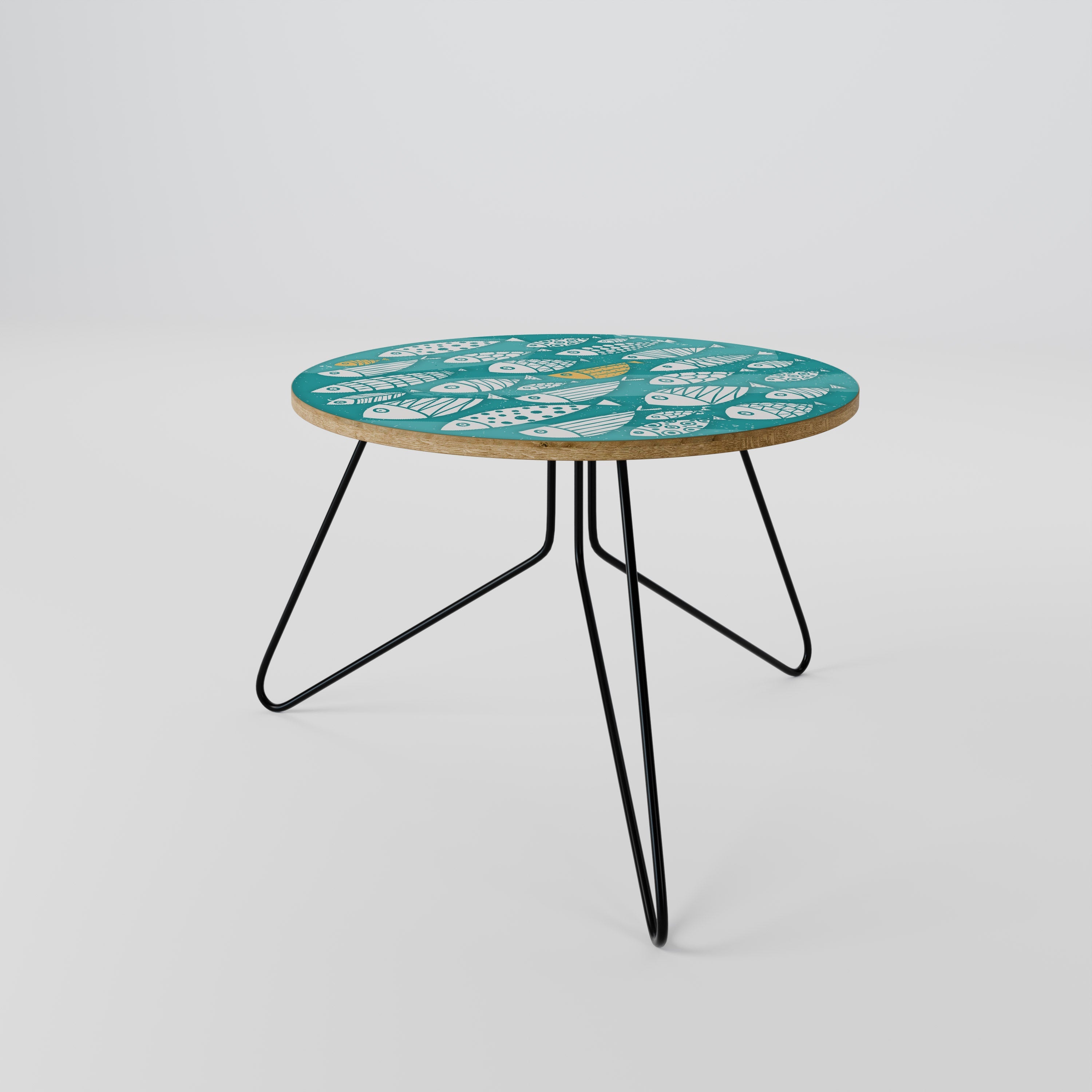 FISHY FOLK ART Couchtisch 60