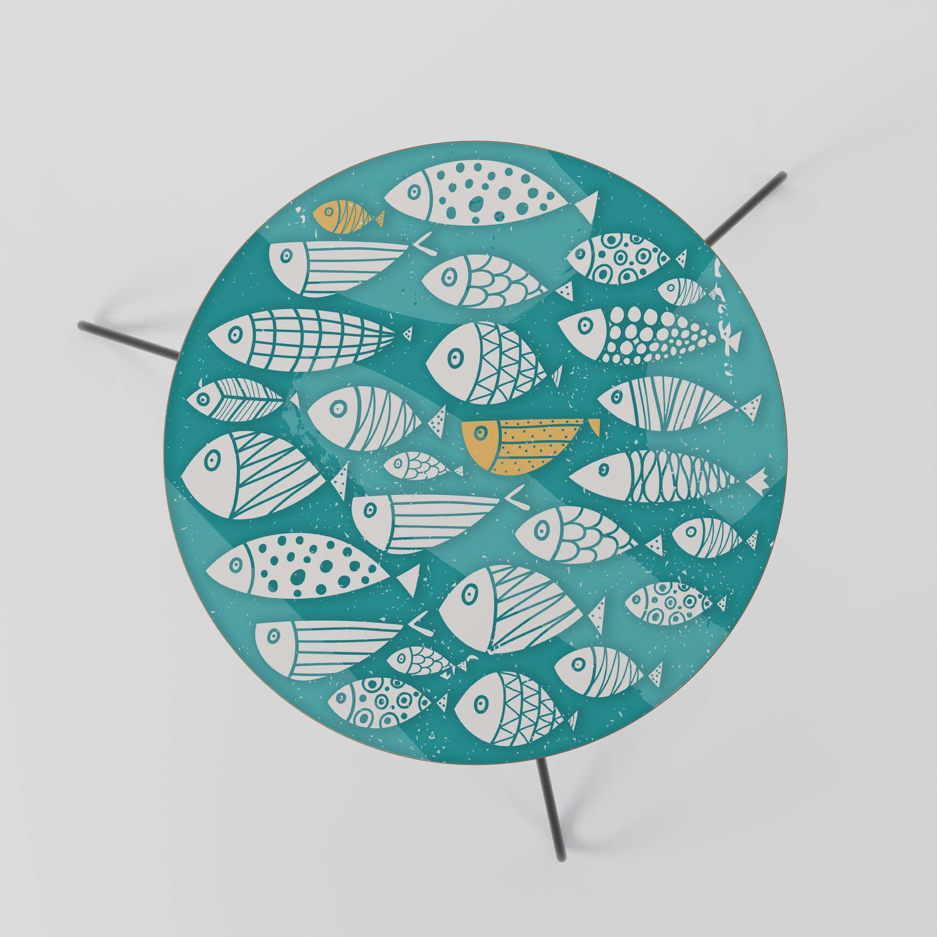 FISHY FOLK ART Couchtisch 60