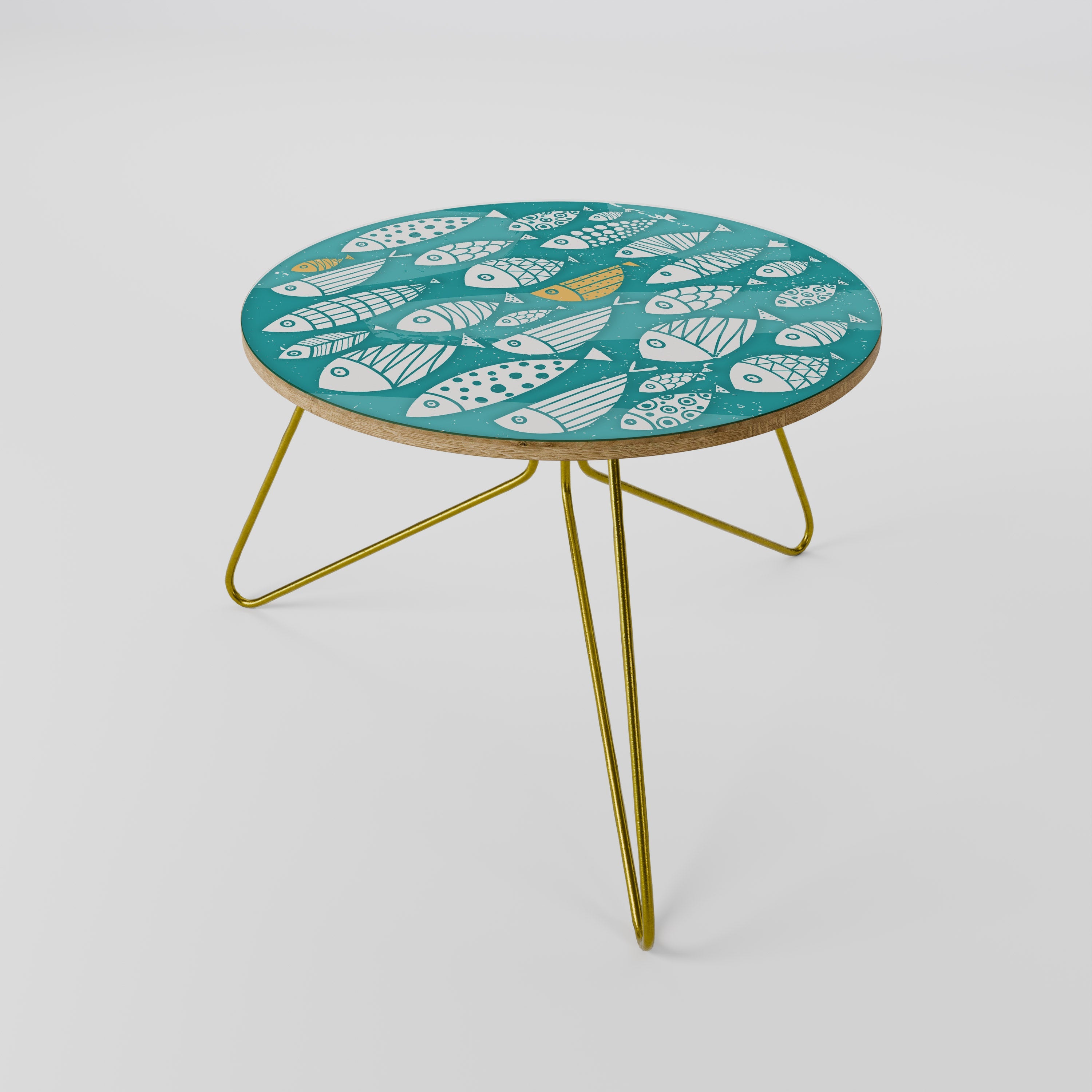 FISHY FOLK ART Couchtisch 60
