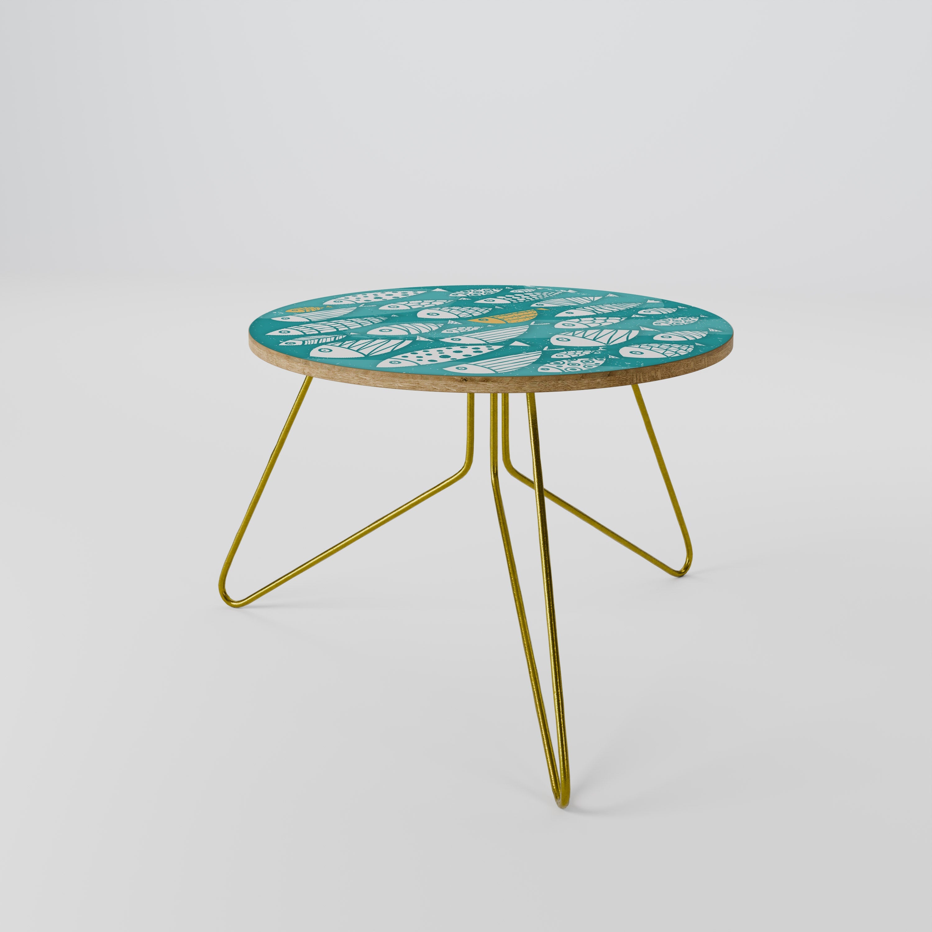 FISHY FOLK ART Couchtisch 60
