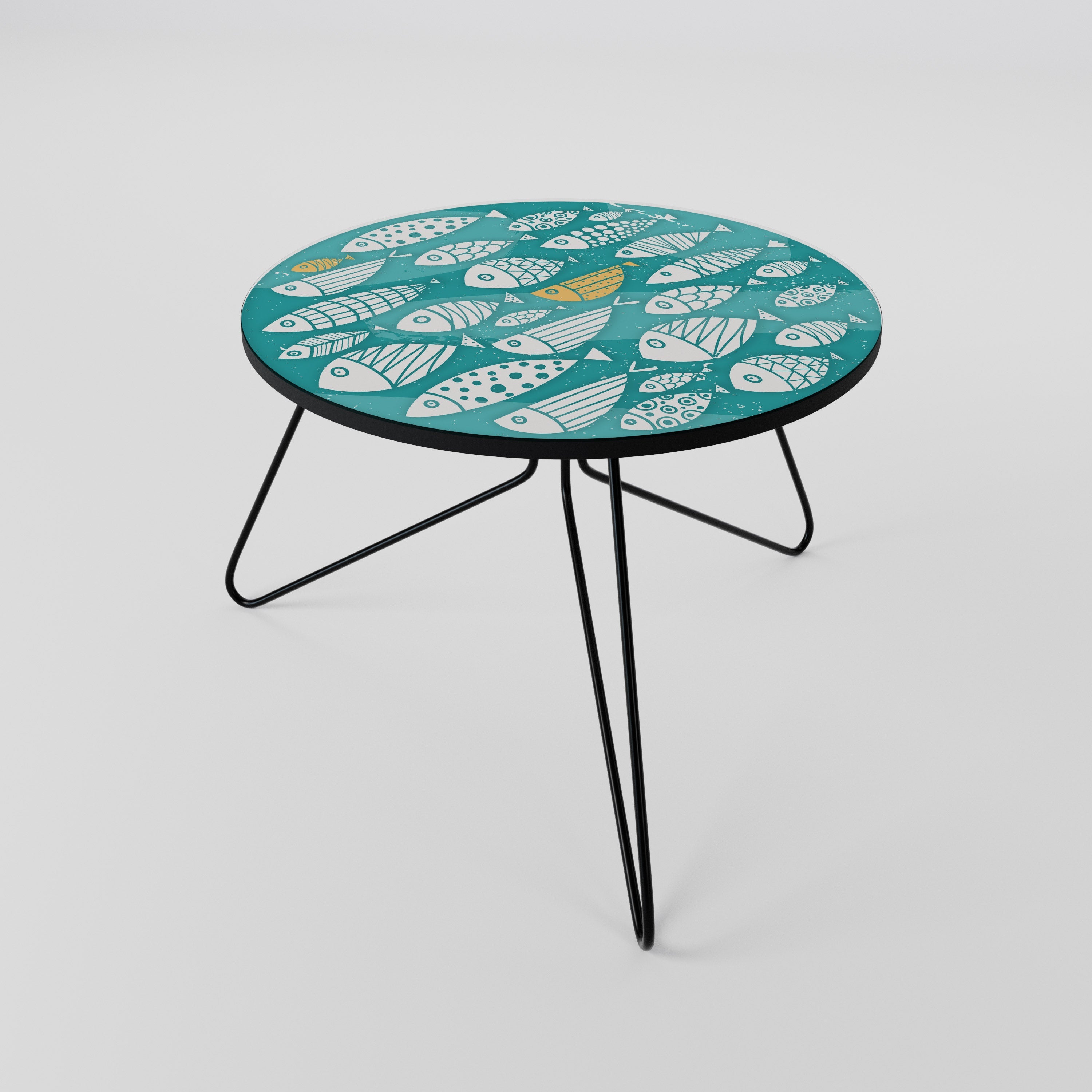 FISHY FOLK ART Couchtisch 60