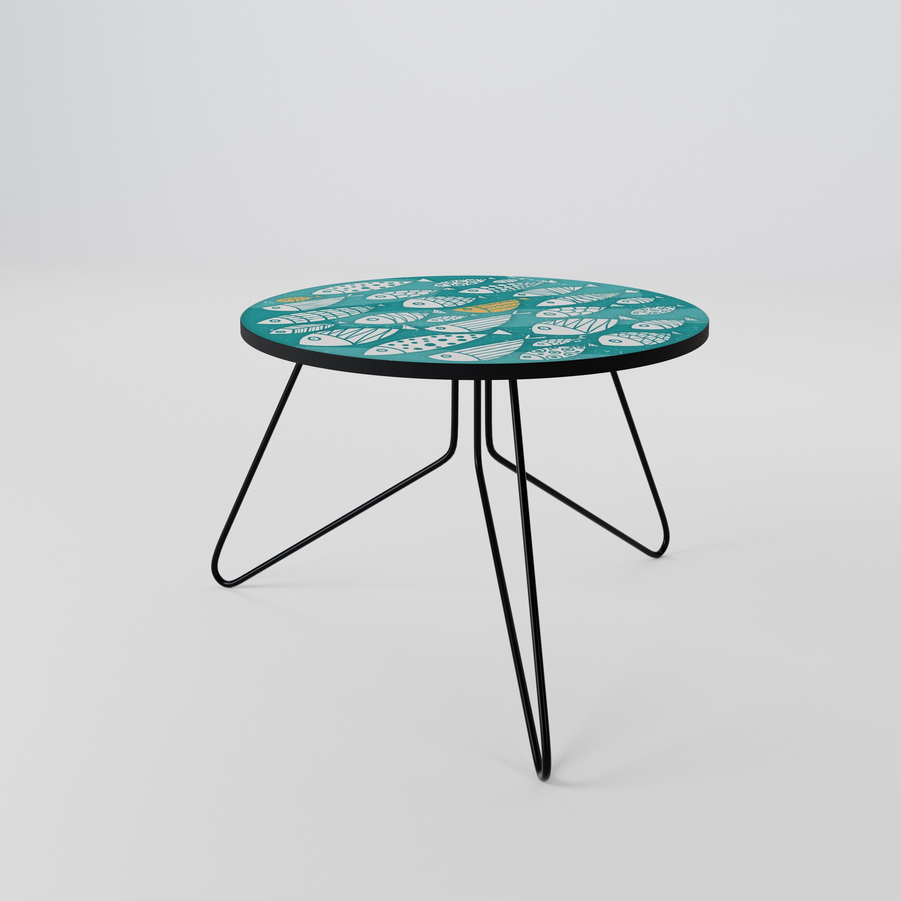 FISHY FOLK ART Couchtisch 60