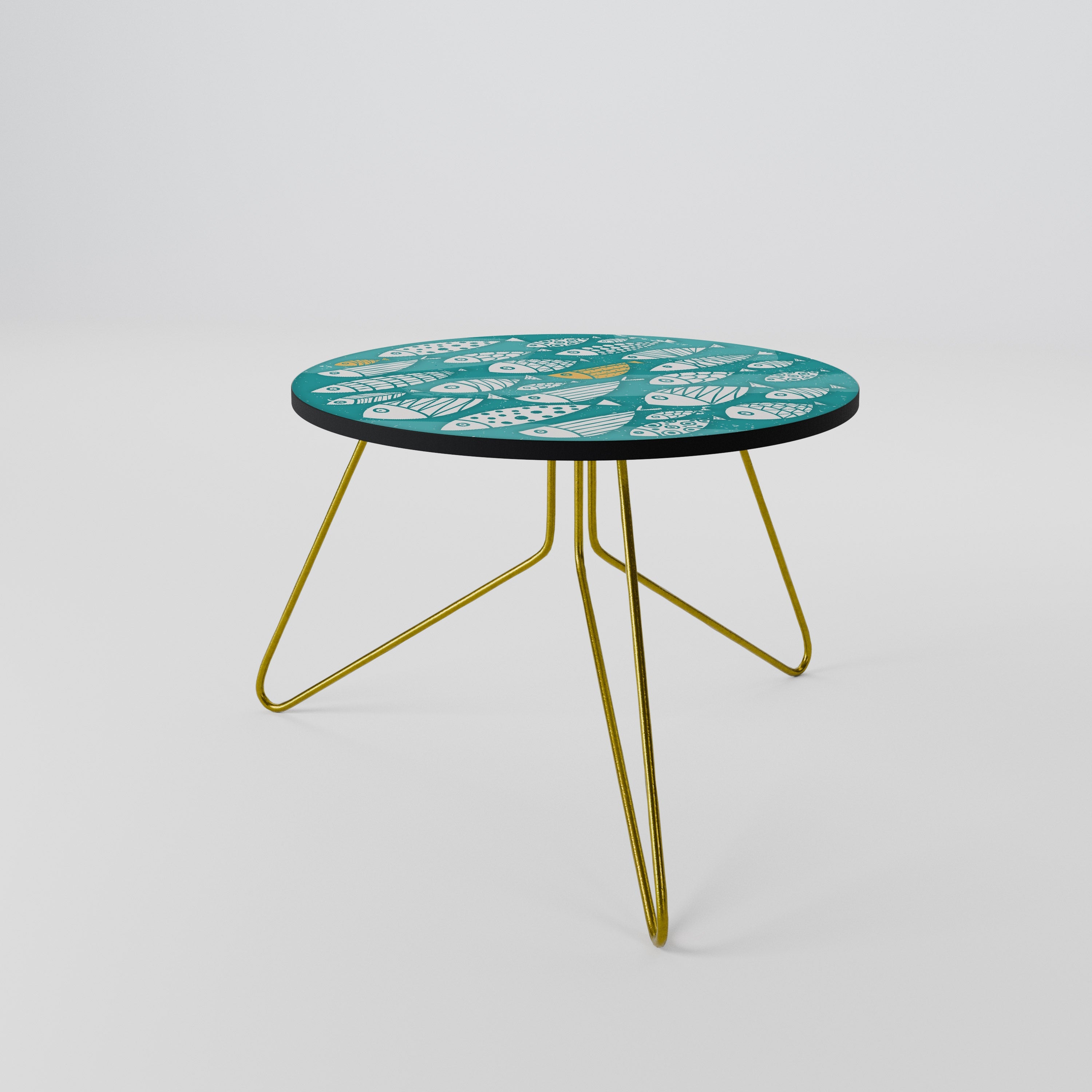 FISHY FOLK ART Couchtisch 60
