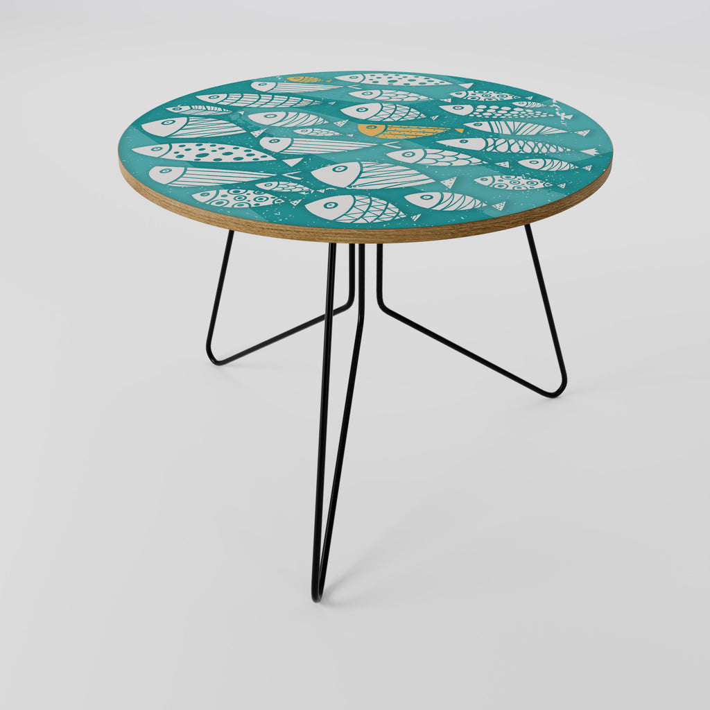 FISHY FOLK ART Coffee Table