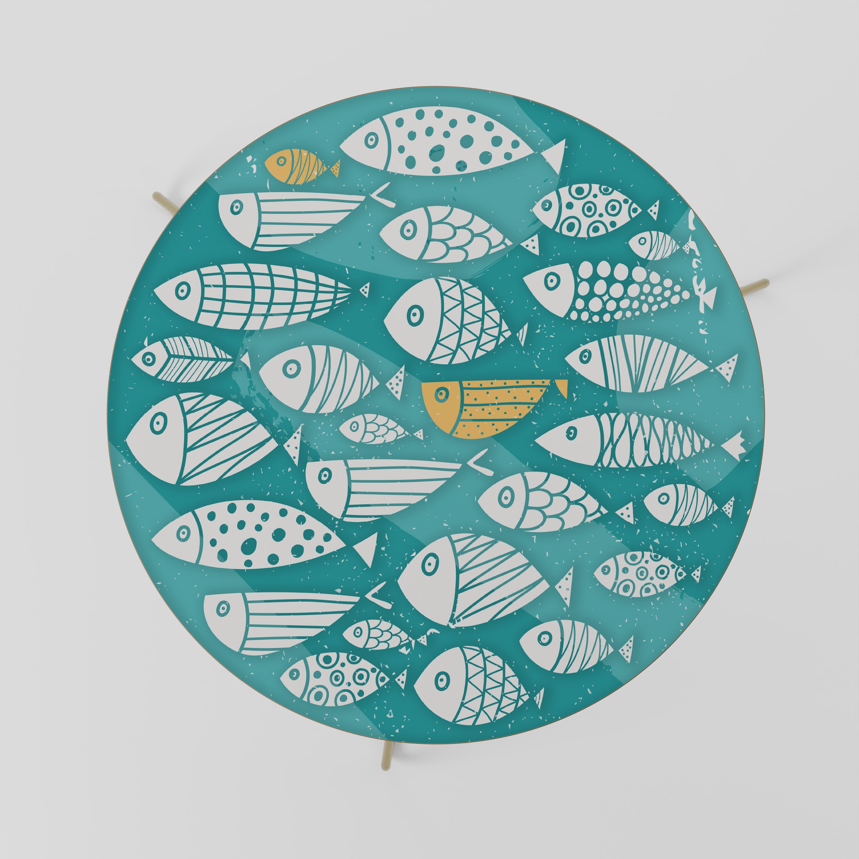 FISHY FOLK ART Coffee Table 69