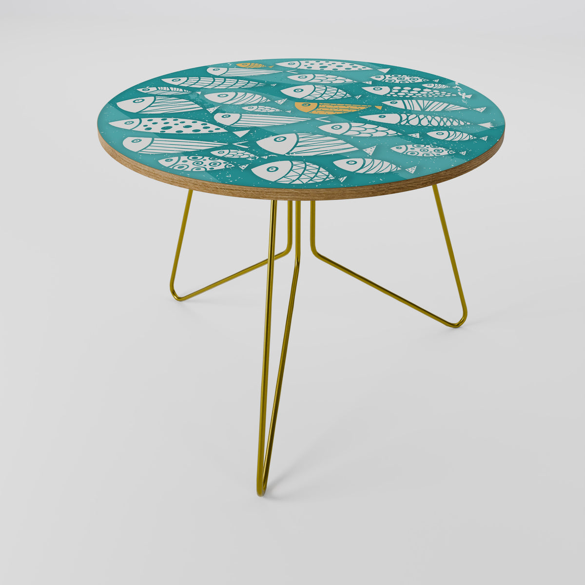FISHY FOLK ART Coffee Table