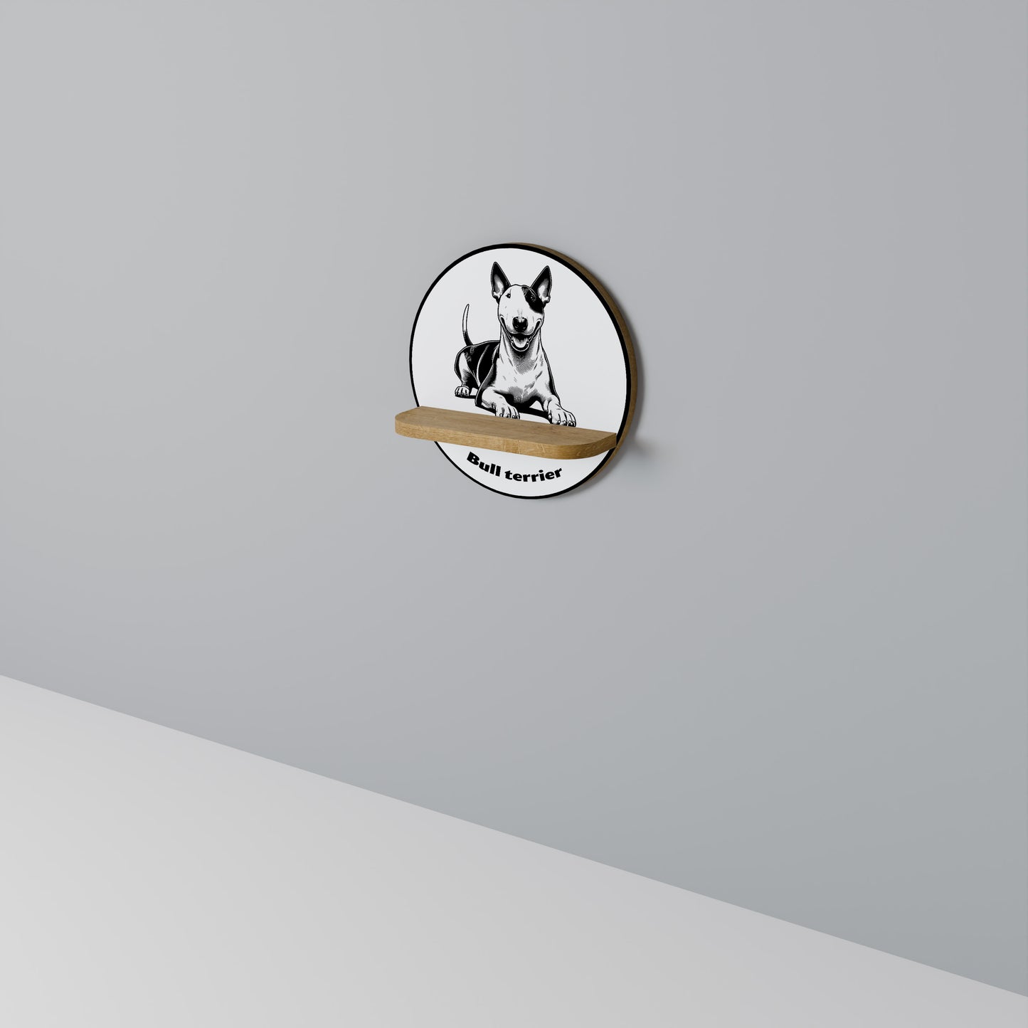 BULL TERRIER Art Shelf
