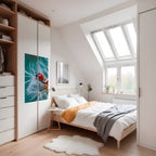 LADYBUG BALANCE Selbstklebendes Poster - Hochformat