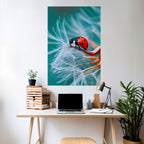 LADYBUG BALANCE Selbstklebendes Poster - Hochformat