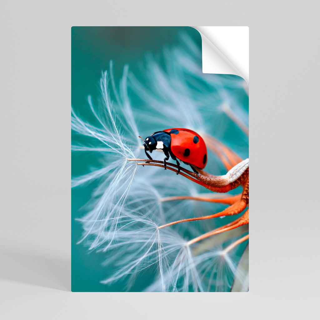 LADYBUG BALANCE Vertikales Poster zum Abziehen und Aufkleben
