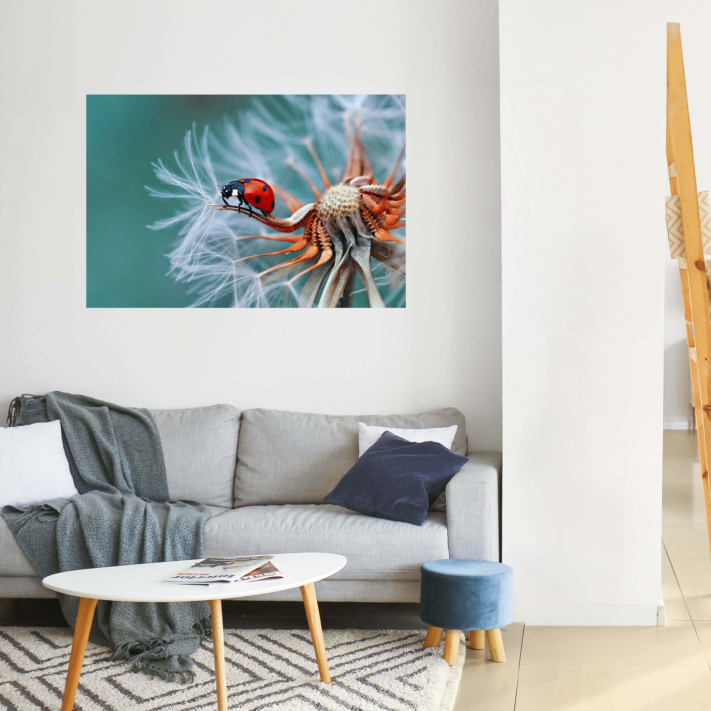 LADYBUG BALANCE Horizontales Poster zum Abziehen und Aufkleben