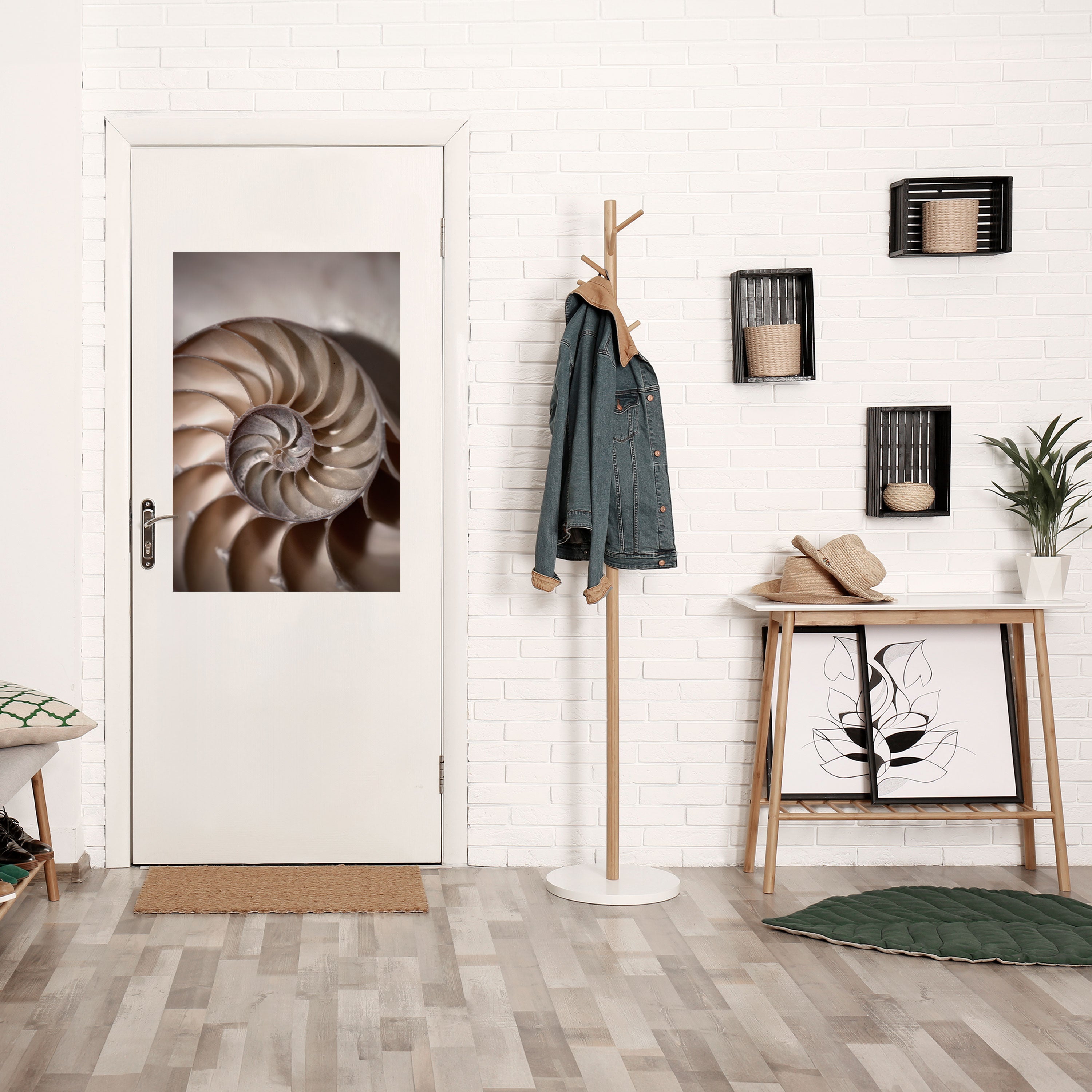 WHISPERS OF SHELLS Vertikales Poster zum Abziehen und Aufkleben