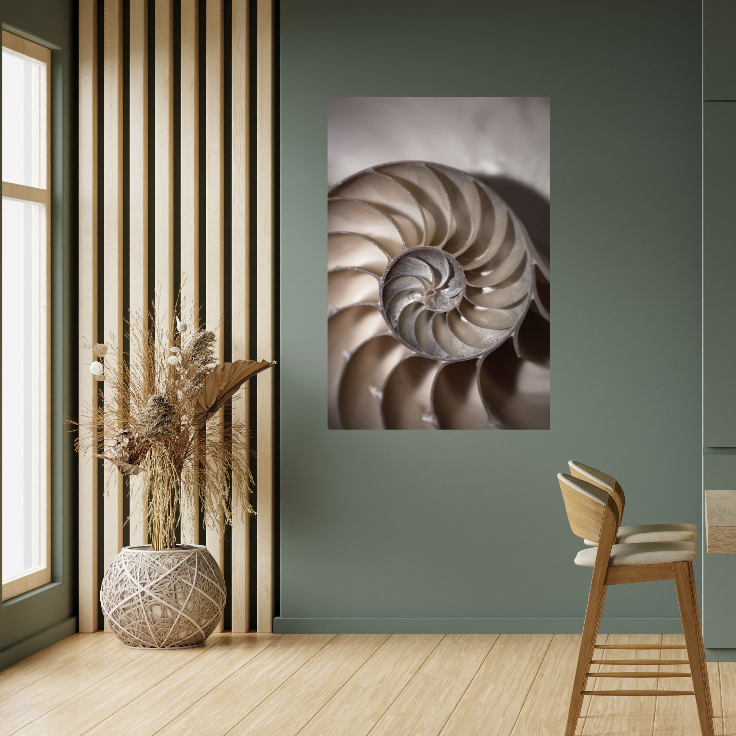 WHISPERS OF SHELLS Vertikales Poster zum Abziehen und Aufkleben