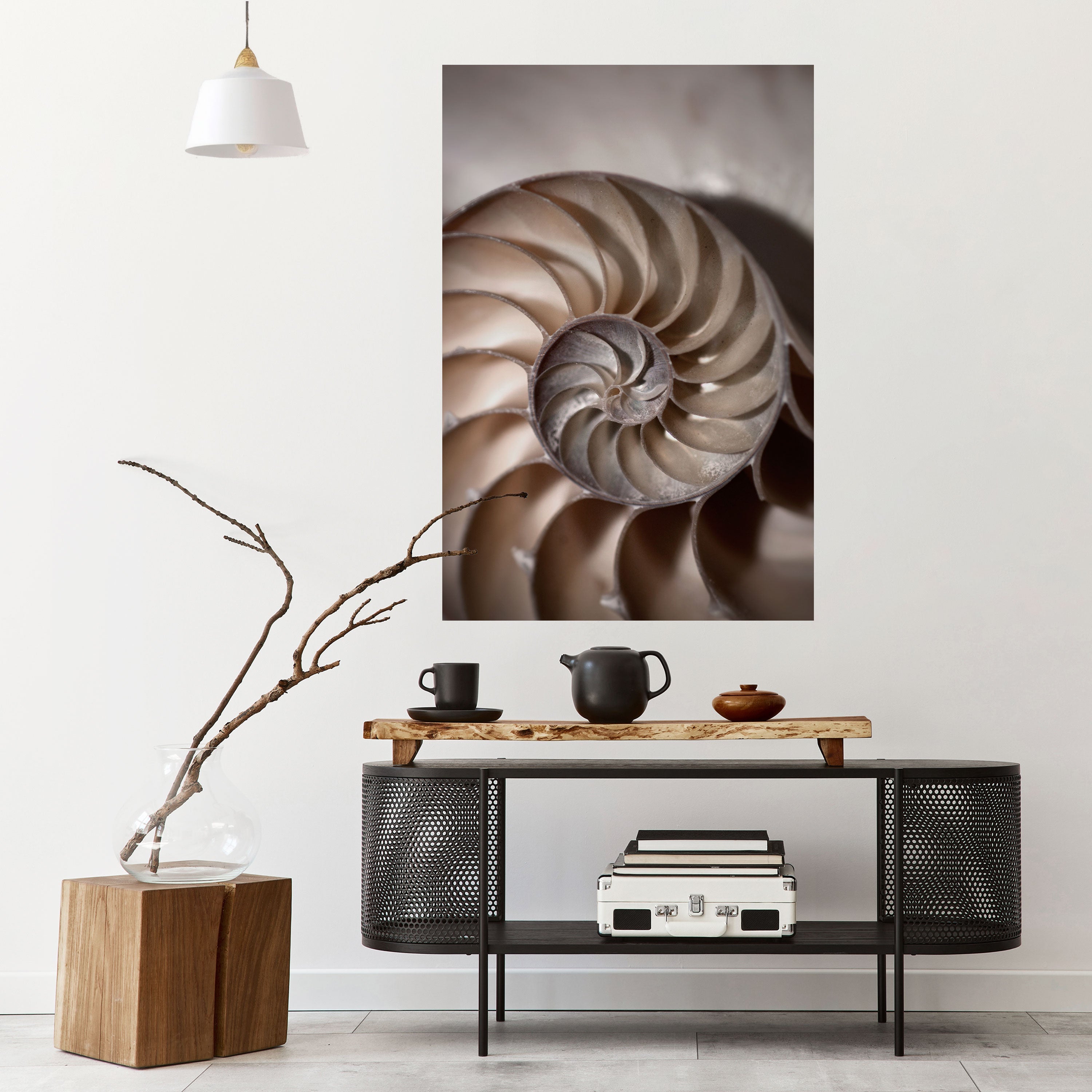 WHISPERS OF SHELLS Vertikales Poster zum Abziehen und Aufkleben