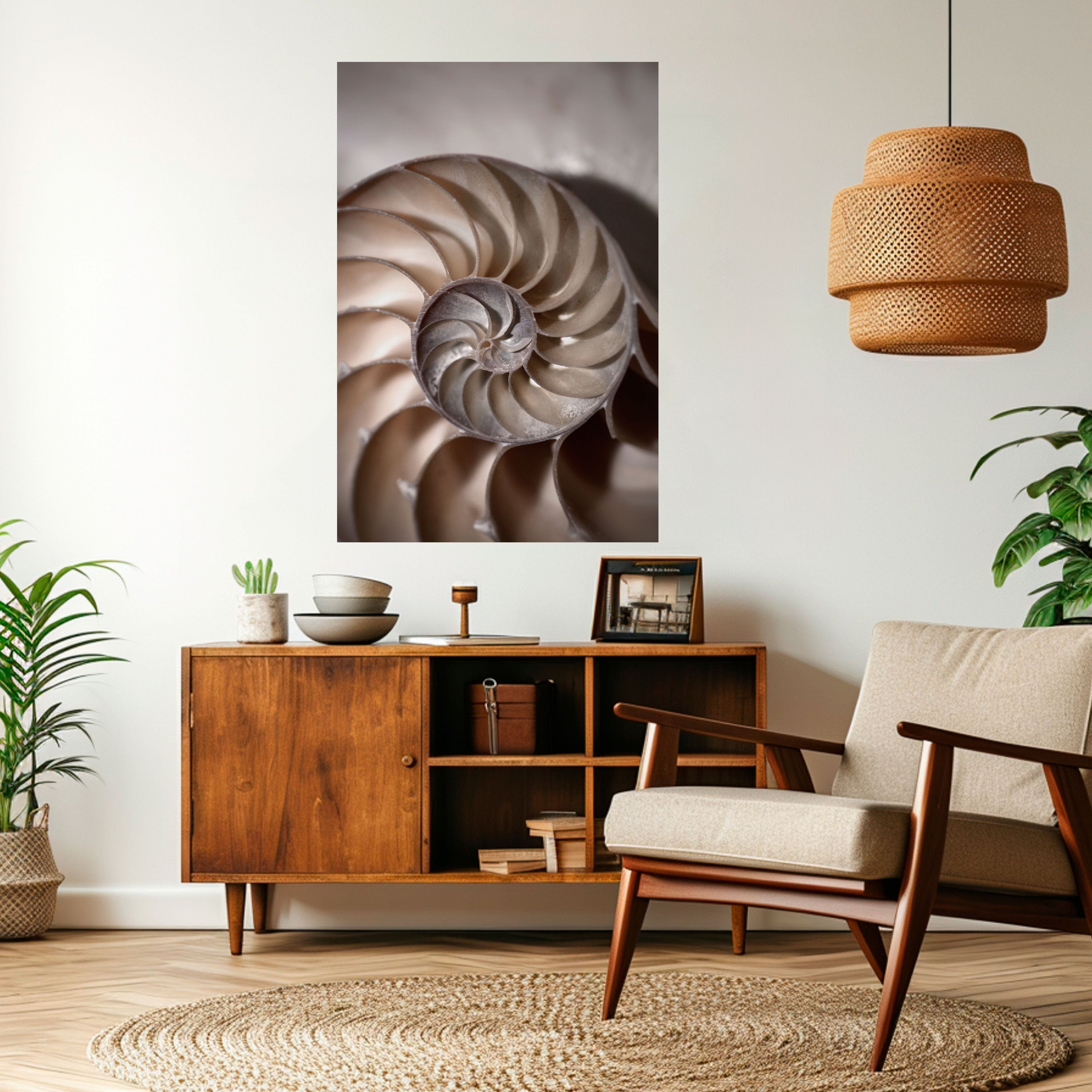 WHISPERS OF SHELLS Vertikales Poster zum Abziehen und Aufkleben