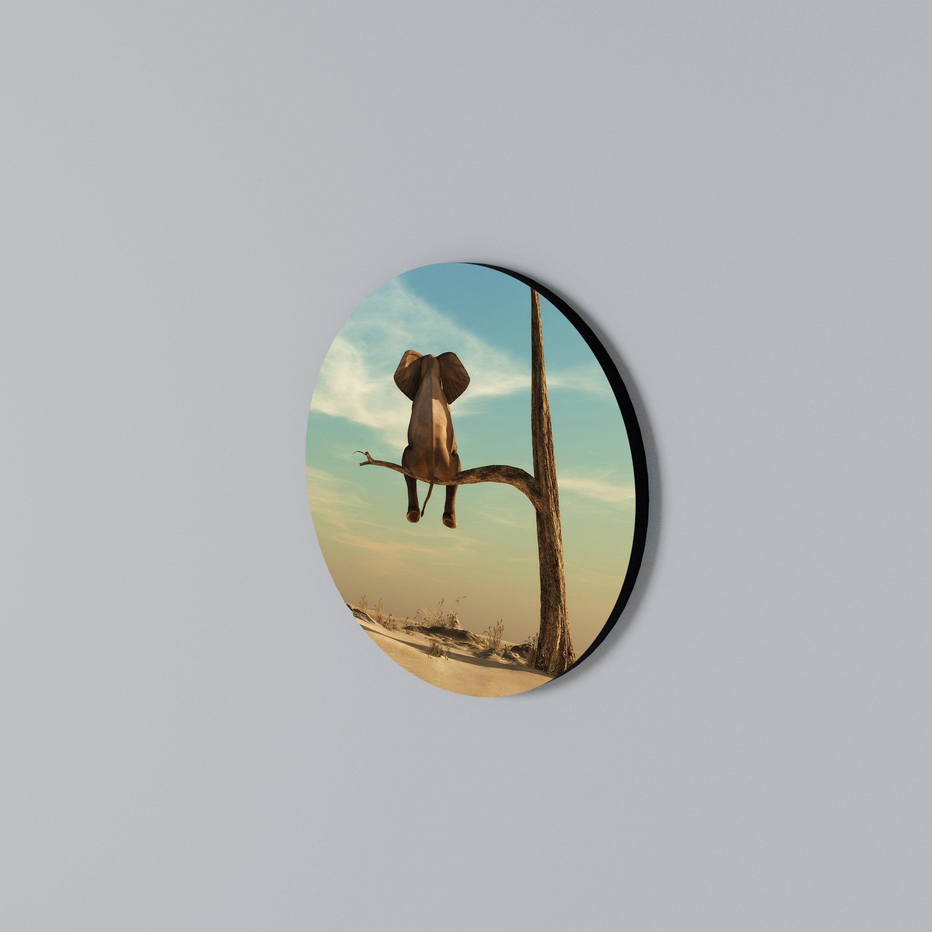 DARE TO DREAM Rundes Wandbild